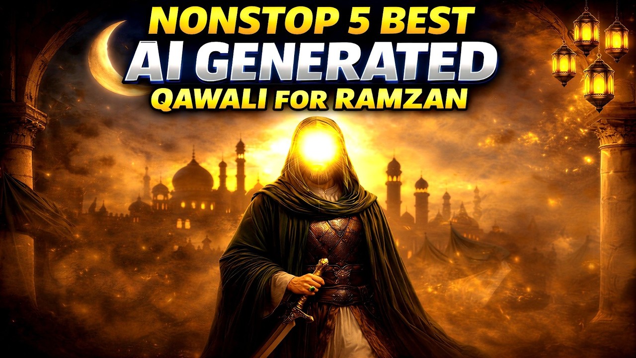 (Made by AI...)NONSTOP 5  BEST AI QAWALI FOR RAMZAN 2026#islamic #world of AI#trending