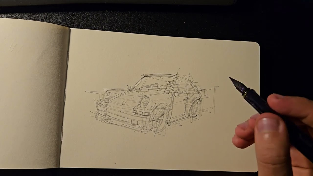 Car study drawing