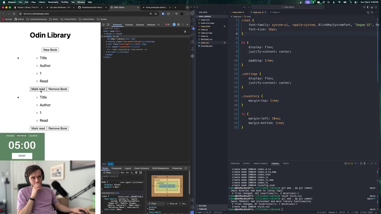 Day 15 learning web dev until I know what I’m doing | code, study, hangout