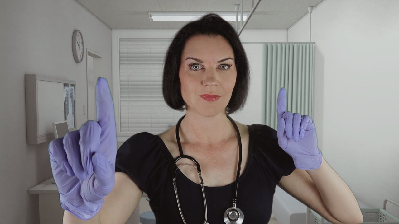 ASMR Cranial Nerve Exam (gentle medical roleplay, ears, eyes, sensation testing)
