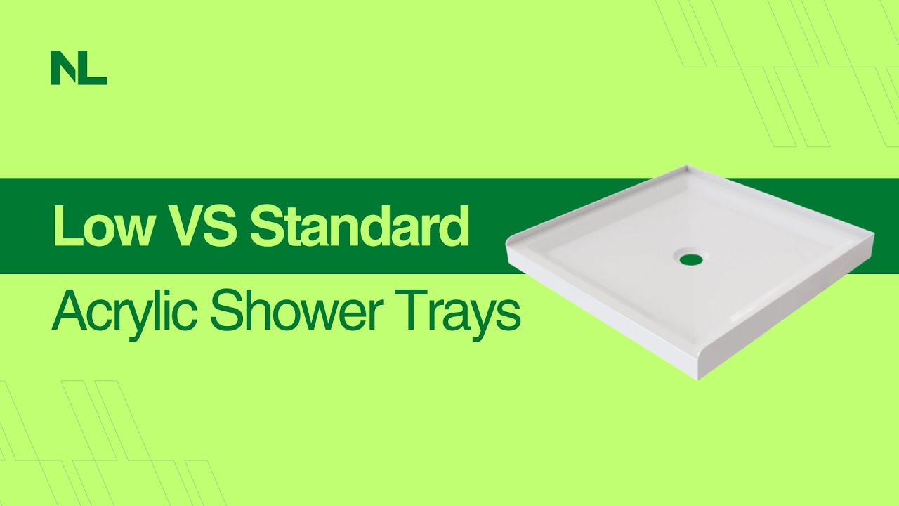 Low versus Standard Acrylic Shower Profile Trays