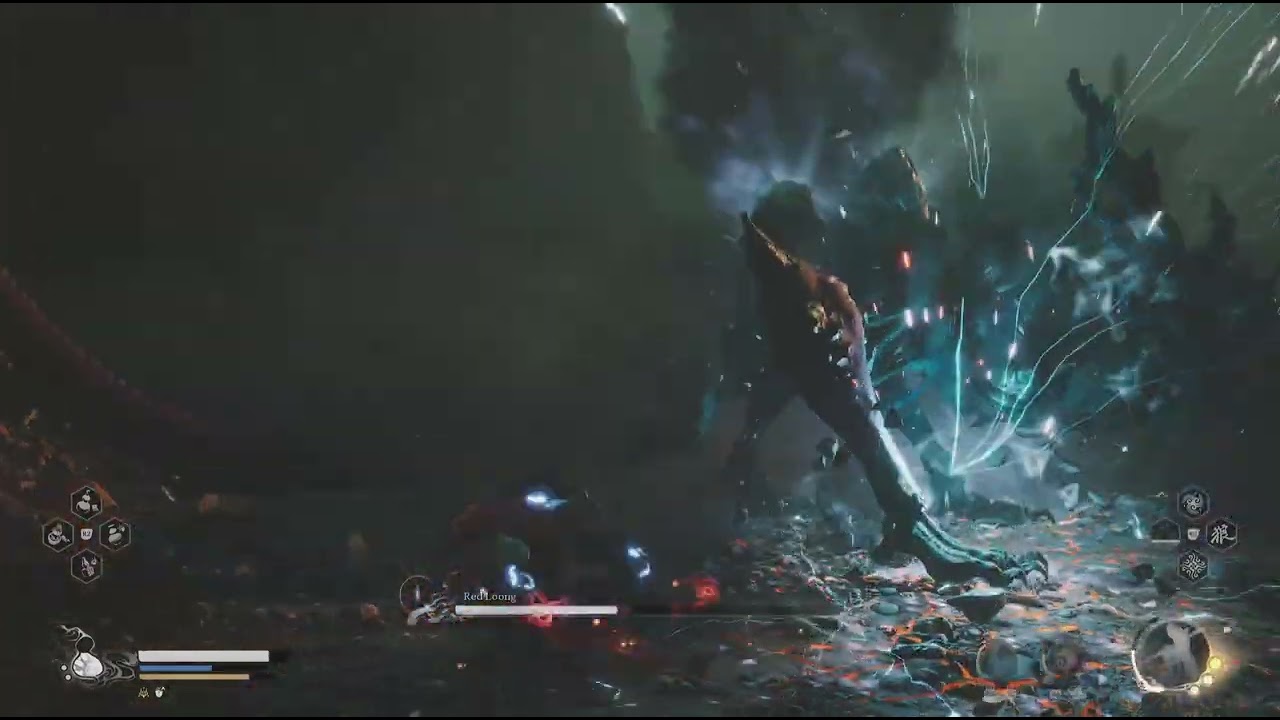 Black Myth Wukong Red Loong Boss Fight
