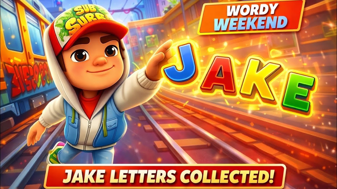 Jake Collects All JAKE Letters! 😱 Wordy Weekend Challenge | Subway Surfers