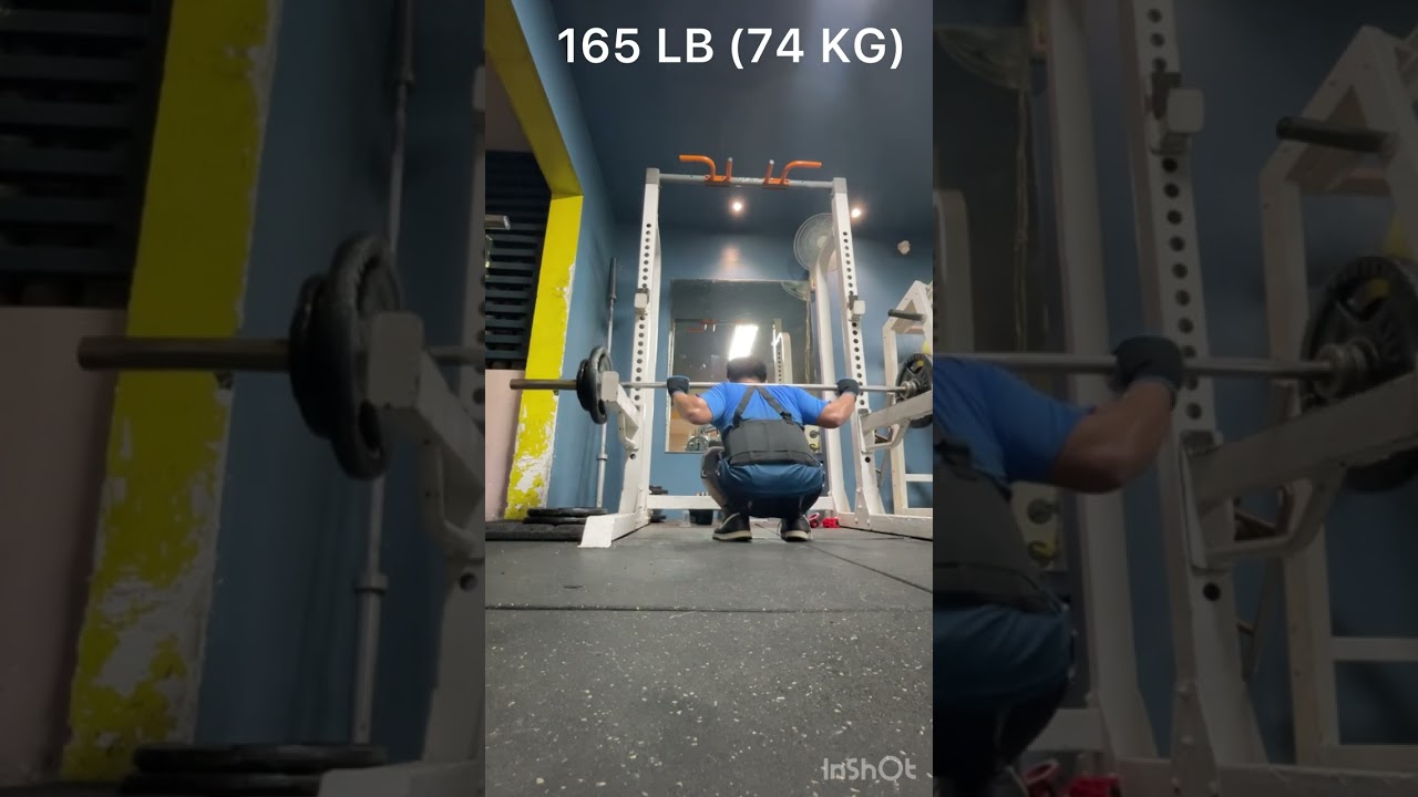 Full Barbell Squat Session 195 LB - 135 LB (88 KG - 61 KG)
