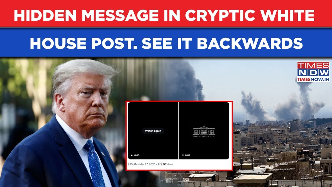 Iran War: Hidden Message In Cryptic US White House Post| See It Backward & Know Trump's New Plan