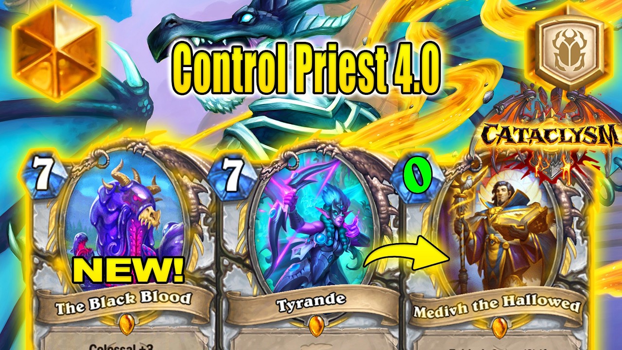 Best Control Priest 3.0 Deck To Craft After Nerfs Patch To Play At CATACLYSM | Hearthstone