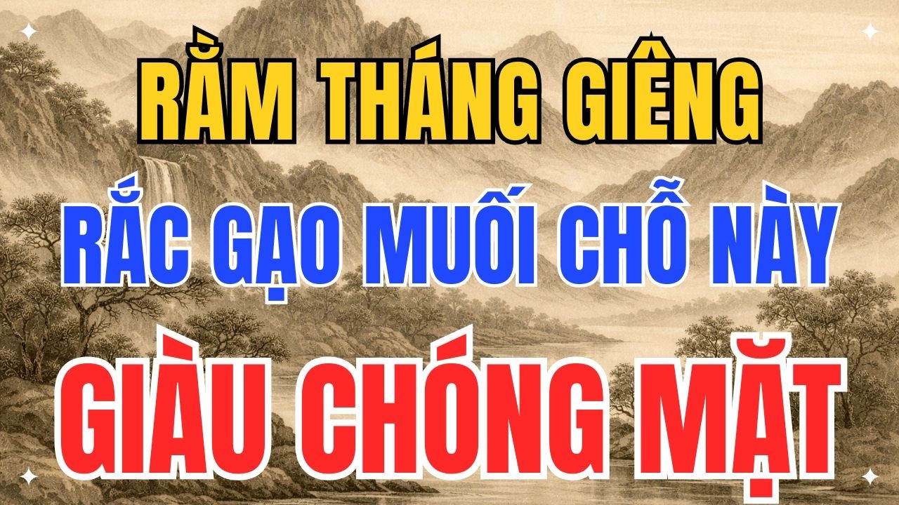 Rằm Tháng Giêng Rắc Gạo Muối ĐÚNG Chỗ Này – Tiền Bạc Xoay Chuyển Rất Nhanh