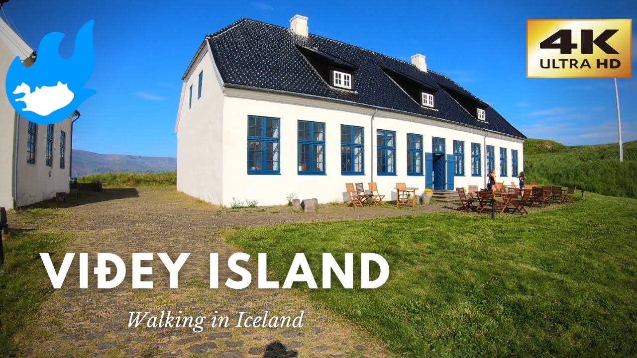The Island in Reykjavík - Viðey Walking Tour [4K]