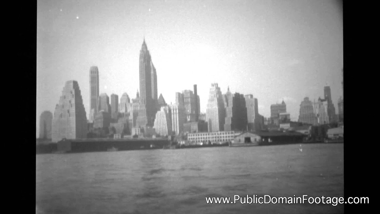 Archival Footage New York City skyline
