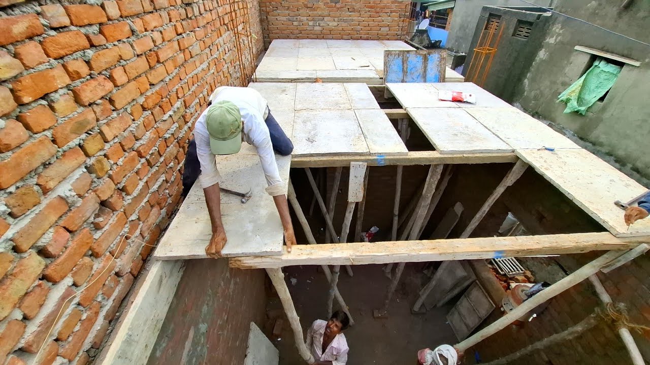 slab centering work kaise hota hai || how to slab centring work || amazing construction techniques