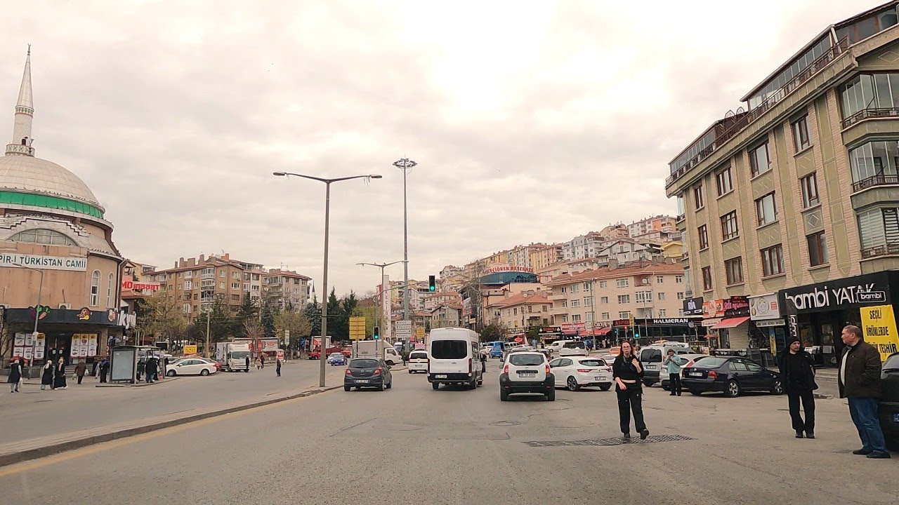 Ankara [4k60fps], Keçiören'de Sürüş ve Evcil Hayvanlar Parkında Gezinti