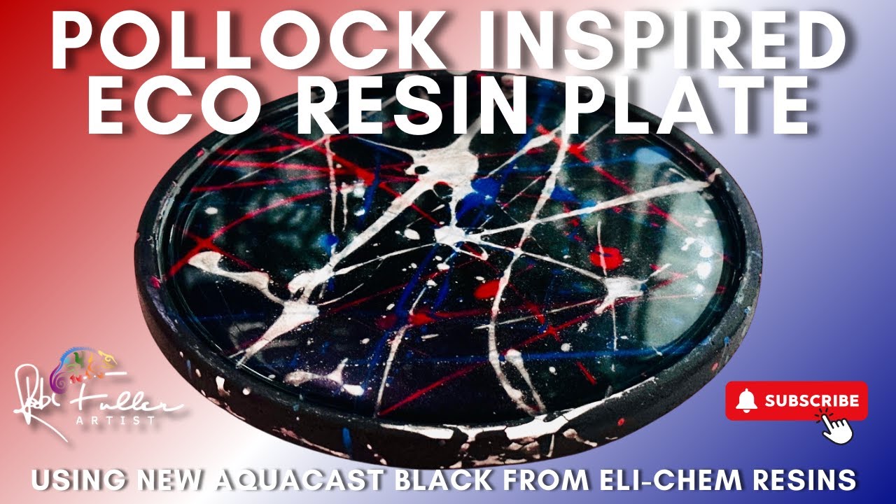 Eco Resin AND Epoxy Resin - Layered?! Yes!! Pollock inspired Trinket Tray!
