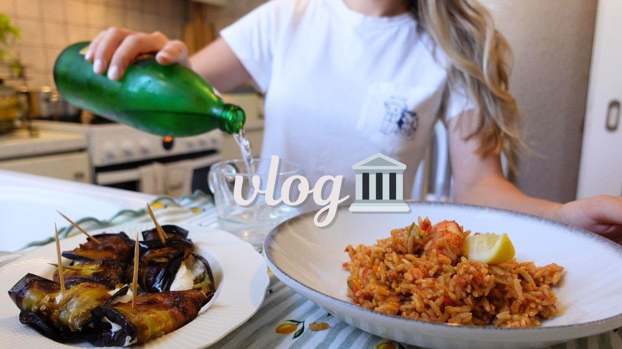 Спонтанный летний отдых в Греции 🌞 | готовим вкуснейший орзо с креветками 🦐