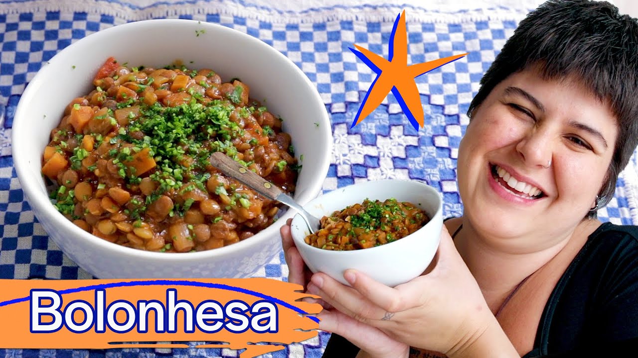 MOLHO A BOLONHESA DE LENTILHA | Delicioso e Prático