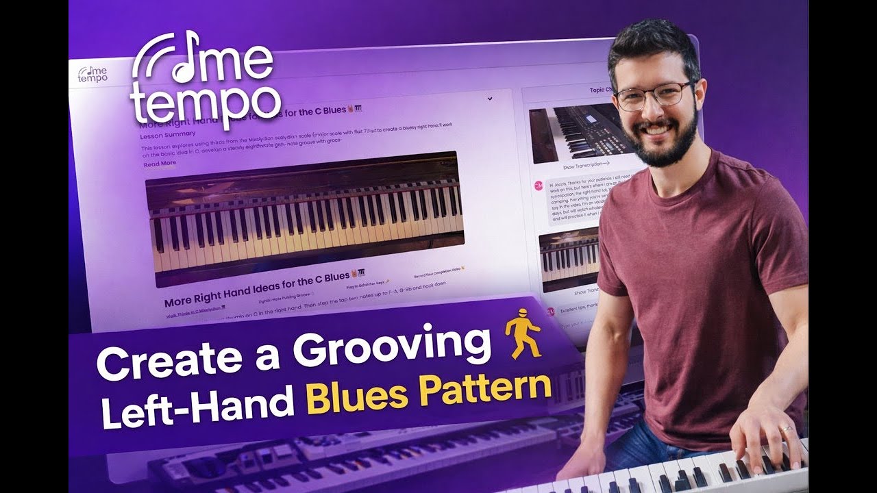What actually makes a left-hand blues pattern groove?