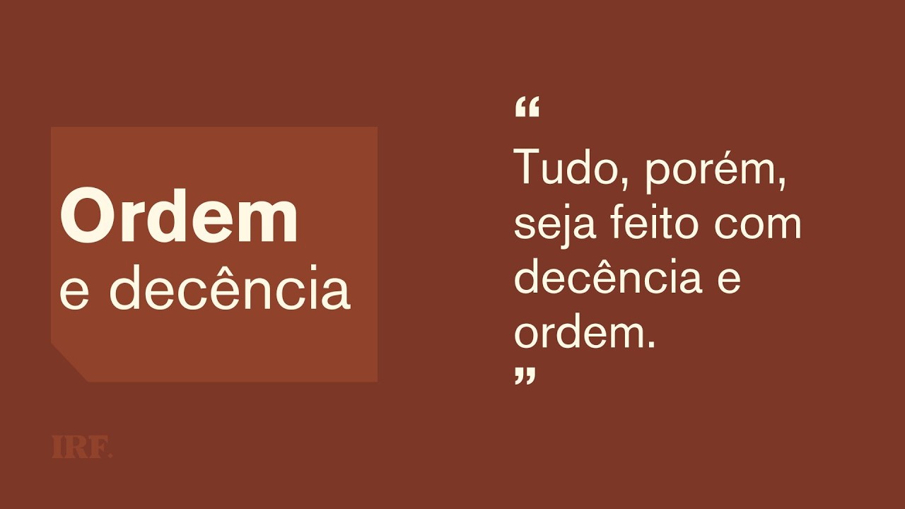 Culto Público: Ordem e Decência | 15/02/2026