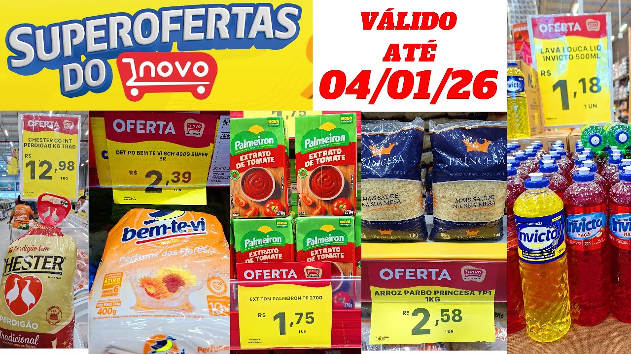 OFERTAS ARRASADORAS NOVO ATACAREJO - OLINDA | DETERGENTE, ARROZ, FEIJ&Atilde;O, FRANGO, EXTRATODE TOMATE ..