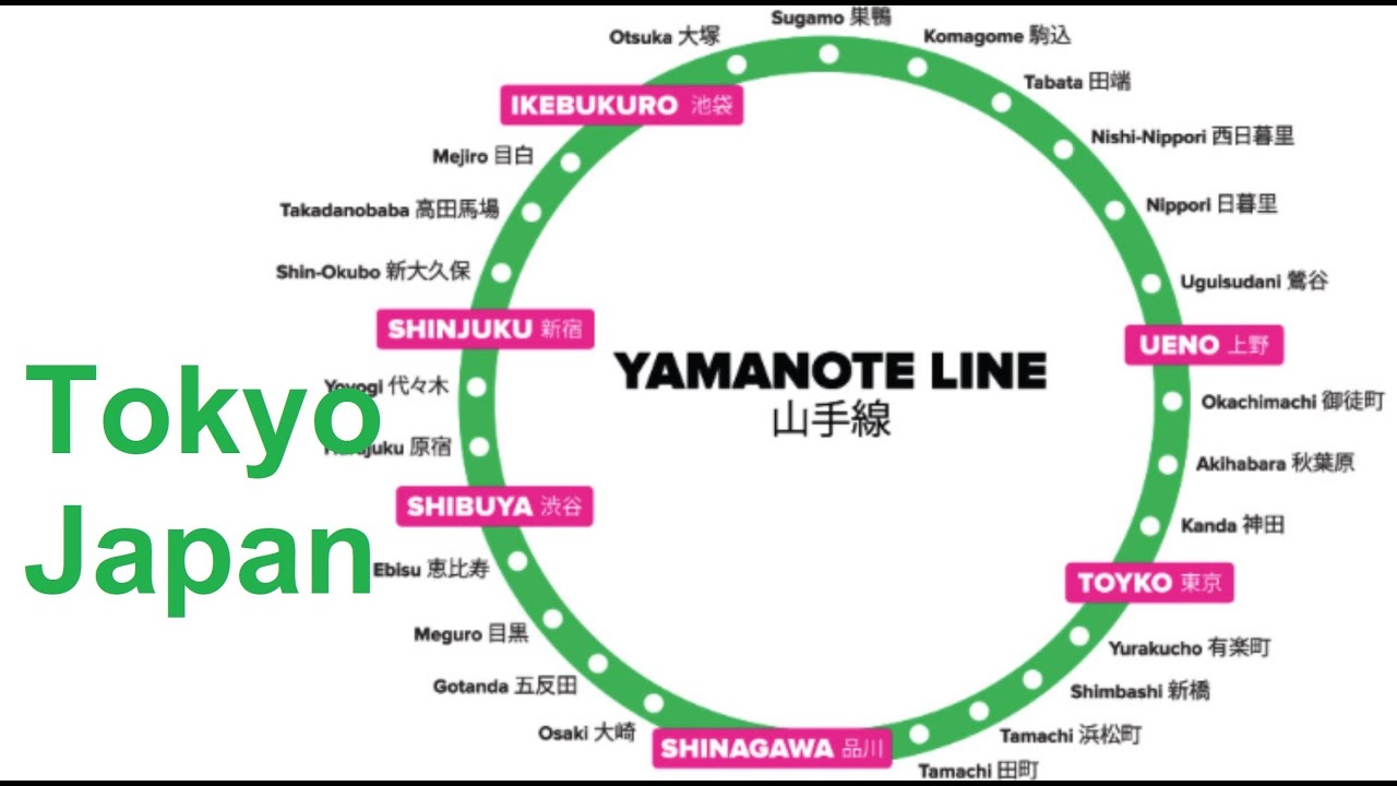 Tokyo JR Yamanote Line | 東京山手線 | from Shinjuku station to Ueno station | 新宿駅から上野駅まで
