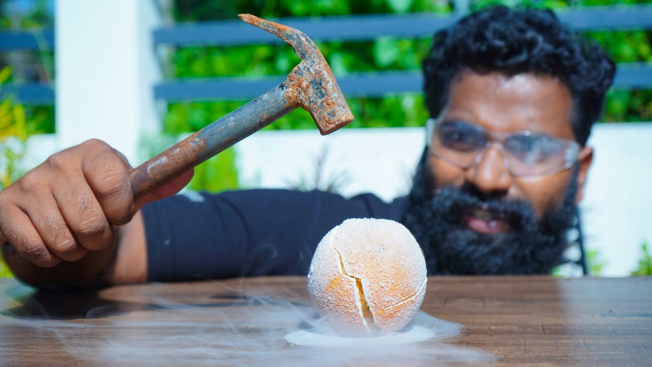 Liquid Nitrogen VS Beautiful Flowers | റോസാപൂവിനെ ഗ്ലാസ്‌ ആക്കി മാറ്റിയപ്പോൾ | M4 Tech |