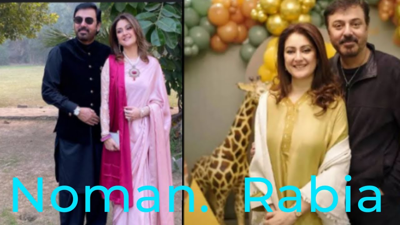 Pakistani drama actor and director Noman Ijaz#Noman and his wife Rabia pictures
