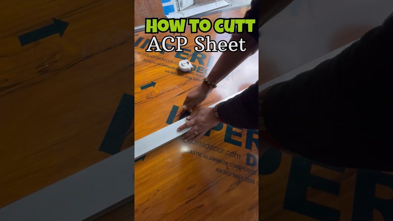 How to cutting ACP sheet | acp sheet cutting | 