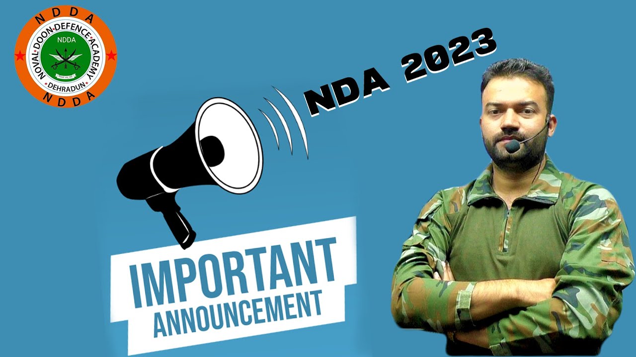 Important Announcement for  NDA 2023 | NDA 2023 classes | NDA 2023 free classes | Ndda