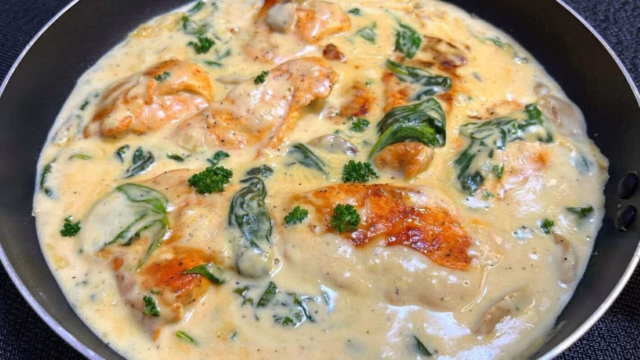 Easy & Creamy Chicken with Spinach | Quick, Delicious Dinner Recipe