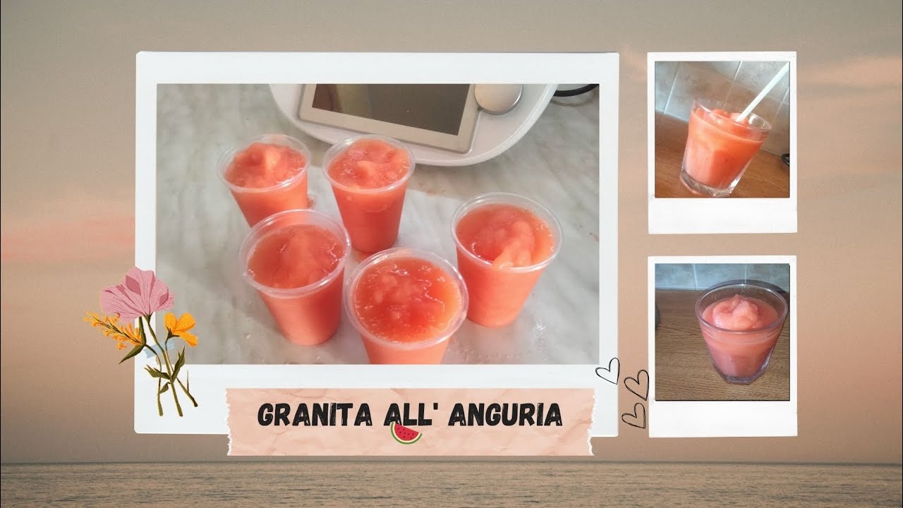 la GRANITA DI ANGURIA Bimby in soli 60 secondi