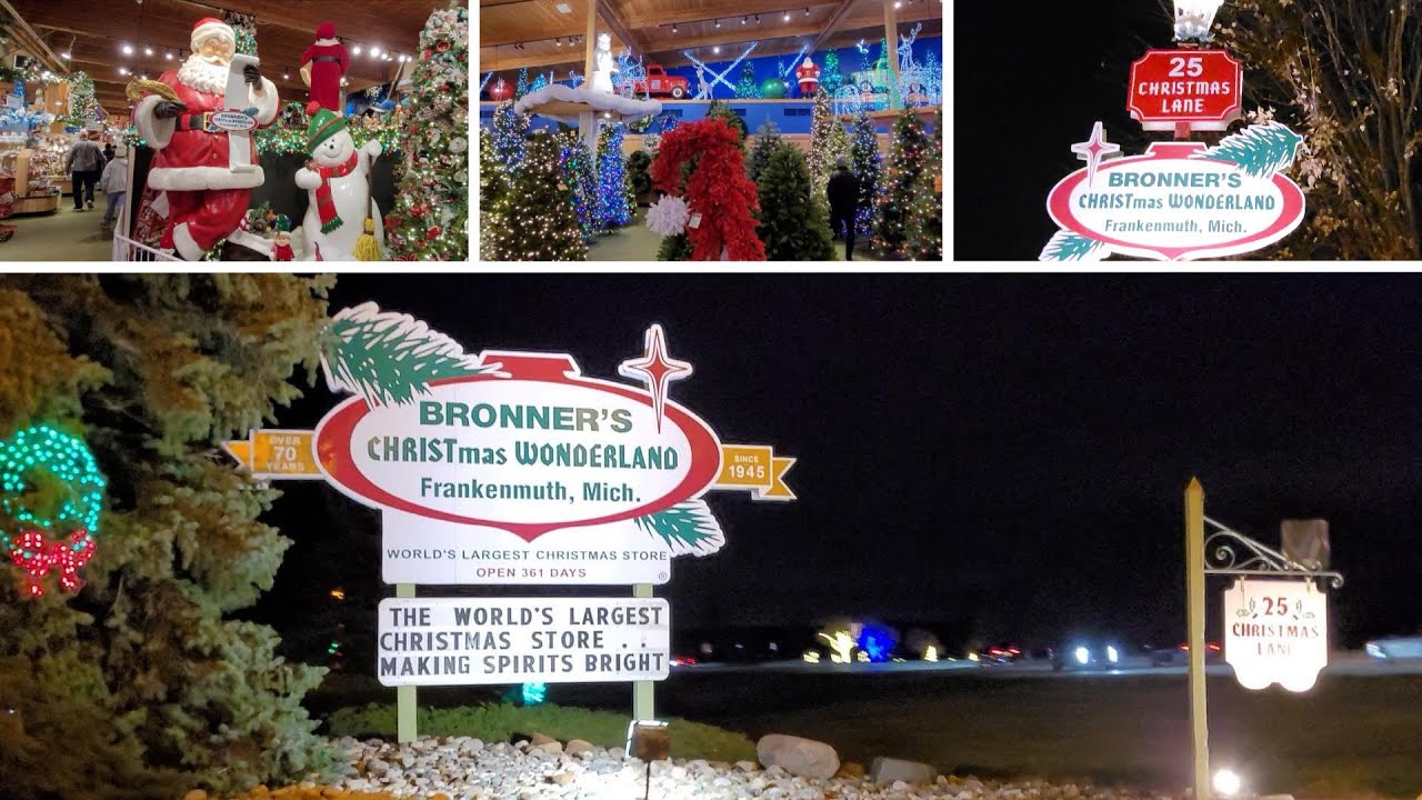 WORLD'S LARGEST CHRISTMAS STORE! Frankenmuth, Michigan, U.S.A  Bronner's CHRISTmas Wonderland.