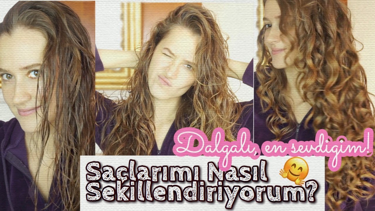 Saçlarımı Nasıl Şekillendiriyorum? | Doğal🌺 , dalgalı 🌊 , en sevdiğim 🤗💖