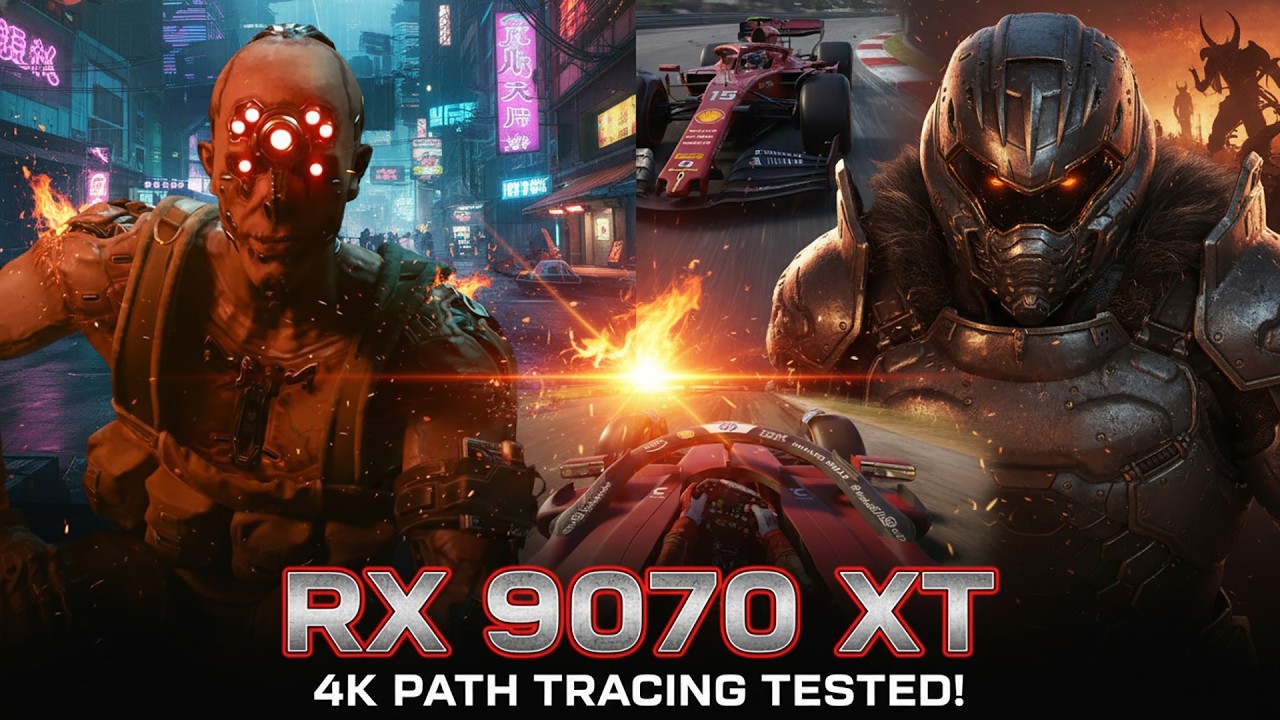 AMD RX 9070 XT Path Tracing Benchmarks FSR 4K