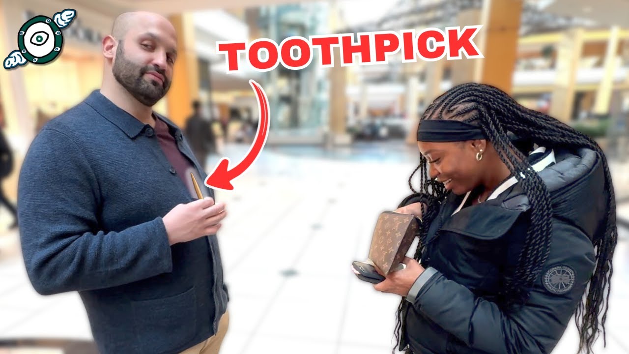 Trading a Toothpick to Strangers at the Mall!