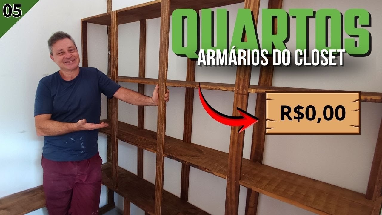 ACABOU A LUZ! Mas não paramos e fizemos um ARMÁRIO RÚSTICO só com sobras. Sem custos!