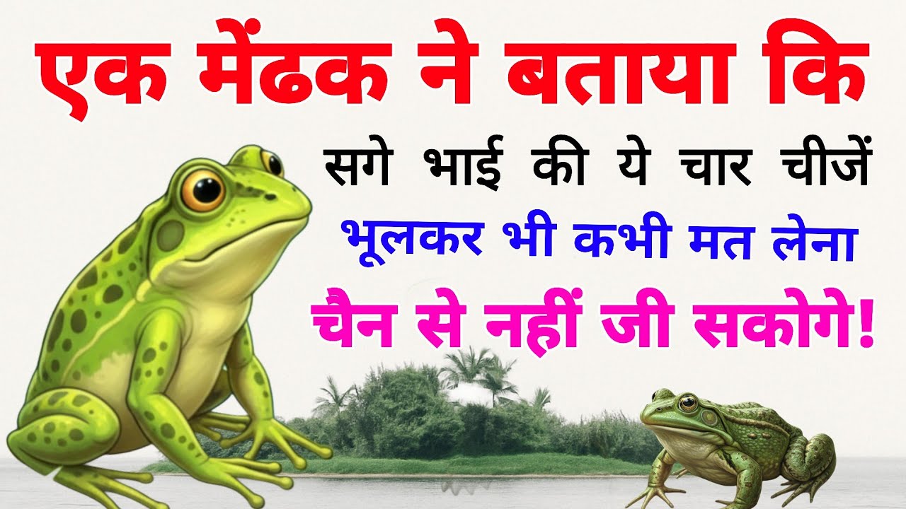 एक मेंढक ने बताया कि सगे भाई की ये चार चीजें भूलकर भी कभी मत लेना, चैन से नहीं जी सकोगे! कीमती बातें