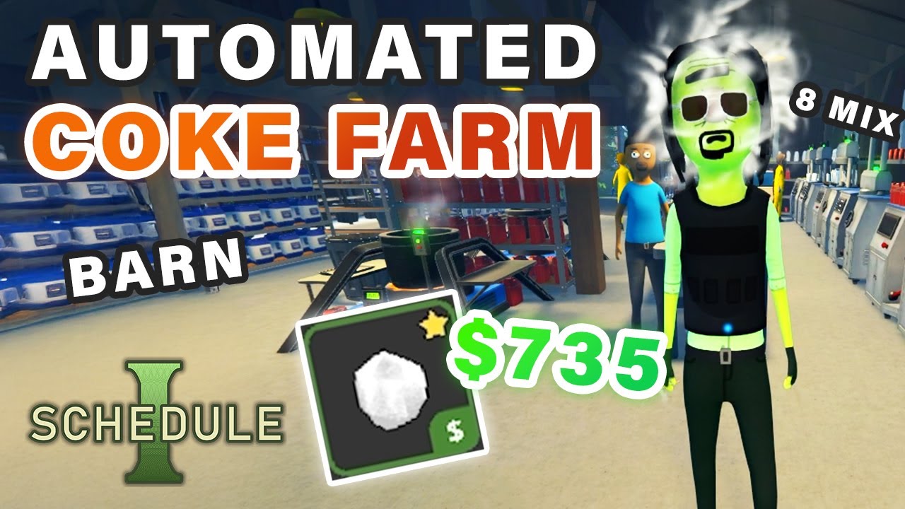 How to make an Automated MEGA Coke Farm Factory | Barn Guide ► Schedule 1