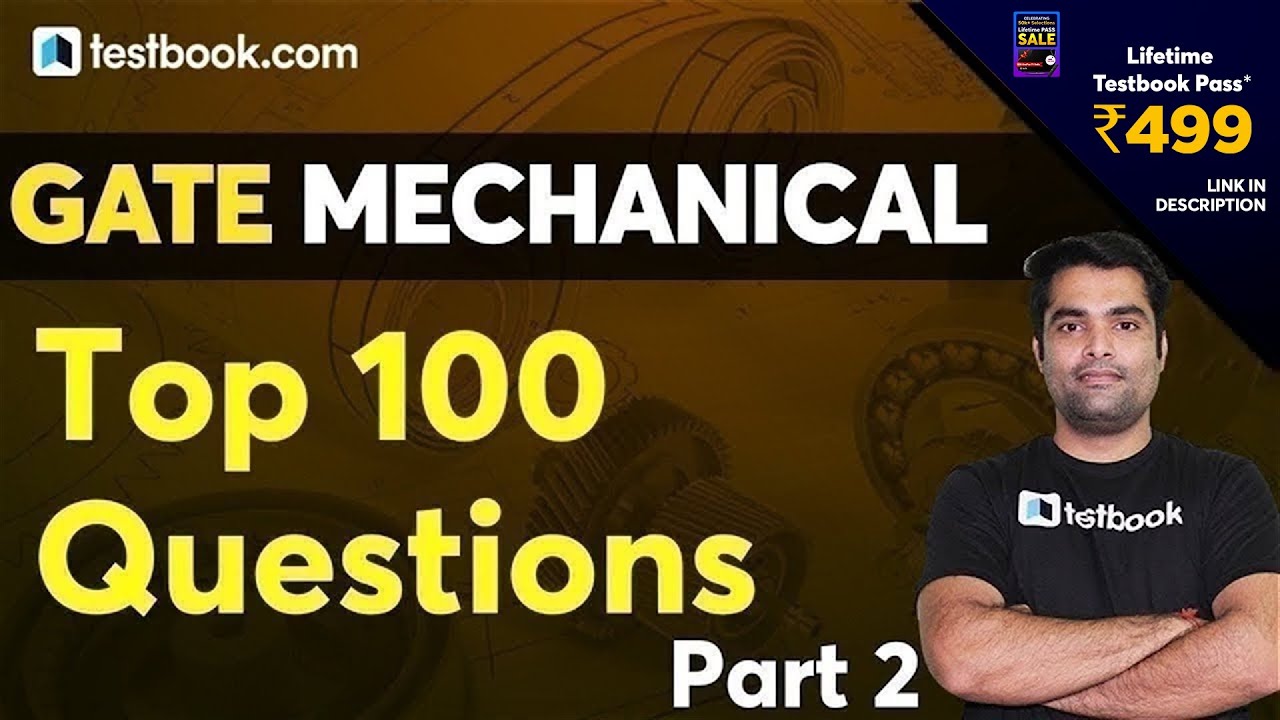 GATE Mechanical Engineering Lectures | Top 100 Questions for GATE 2021 | Part 2 | Solution & Tricks
