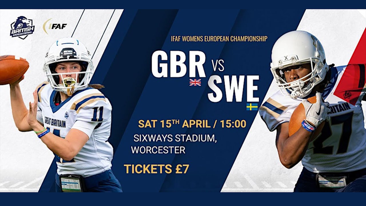 IFAF WOMENS EUROPEAN CHAMPIONSHIP | GREAT BRITAIN vs SWEDEN