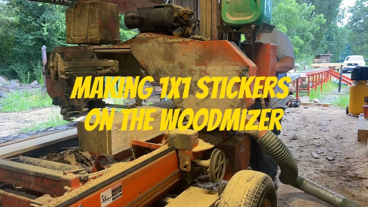 Lt35 Woodmizer making 1x1x48” stickers for air drying