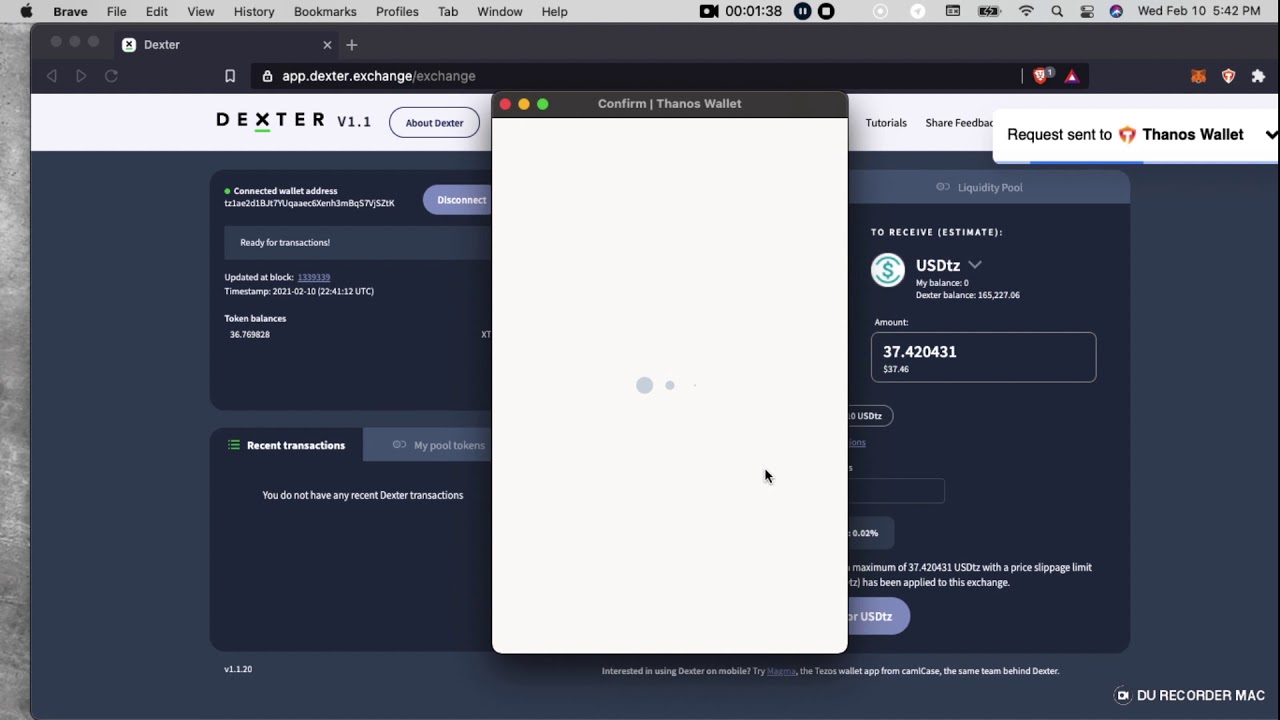 Dexter Tutorial   Tezos
