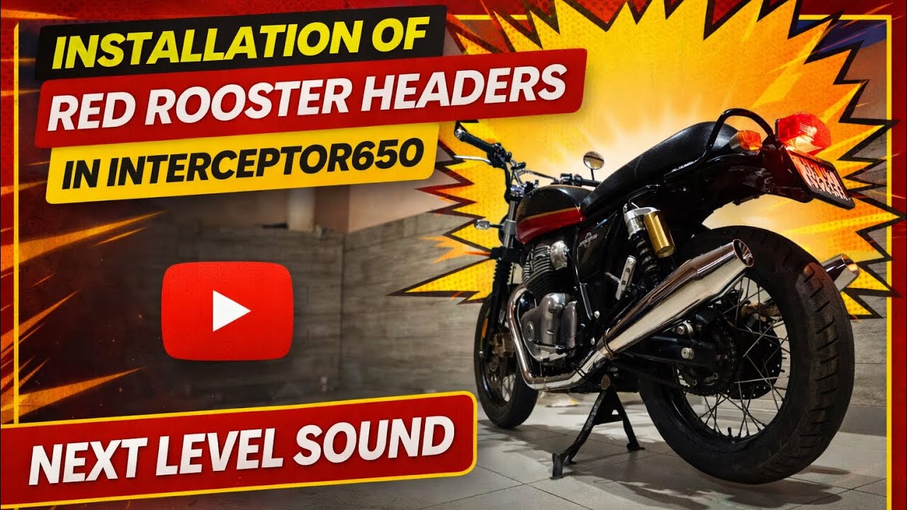 Installation of headers in royal enfield interceptor650 | next level sound | full system exhaust 💥💥|