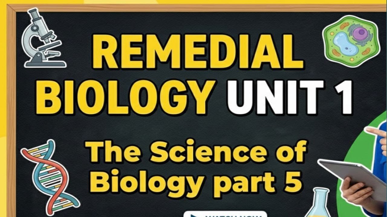 Remedial Biology Unit 1 The Science of Biology part 5 #remedial #remedialexam2018 #remedialfocus