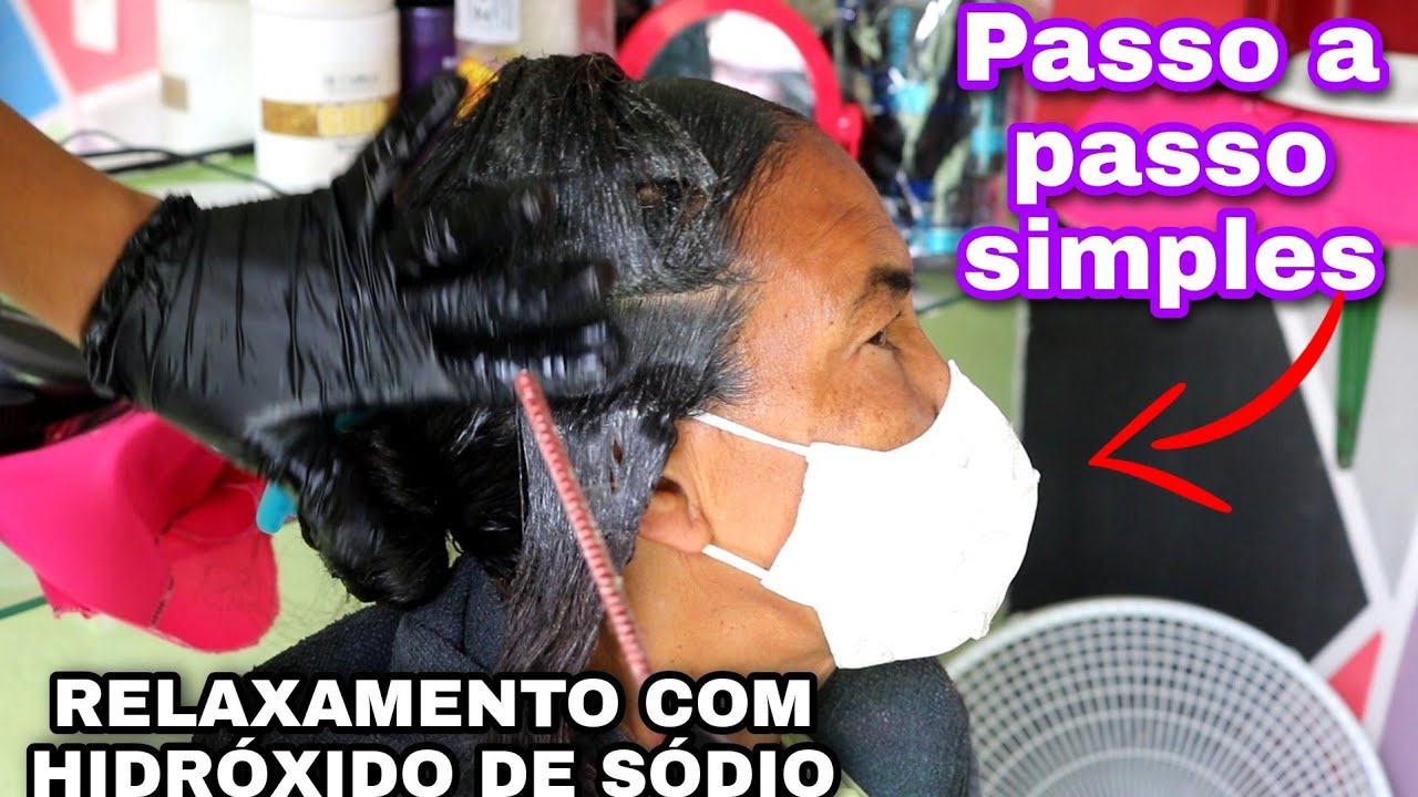 COMO FAZER RELAXAMENTO NO CABELO COM HIDRÓXIDO DE SÓDIO -  Passo a passo