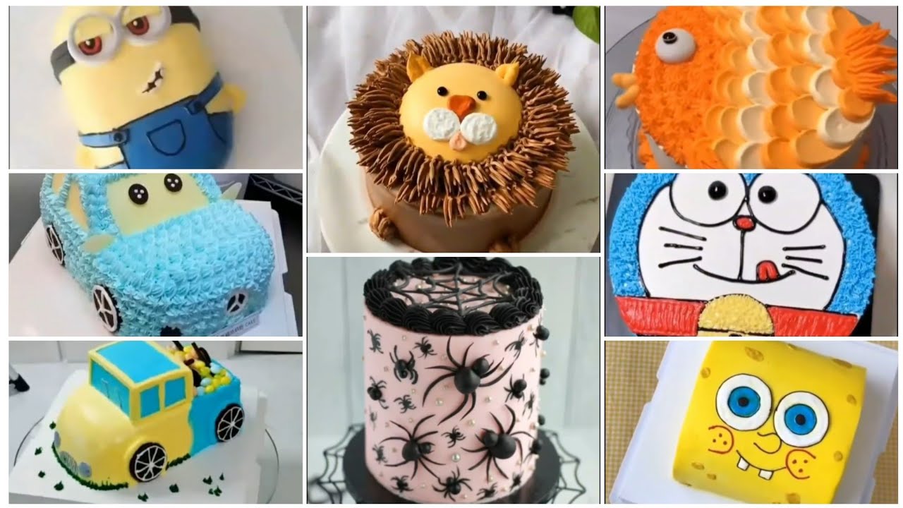 أفكار متنوعة و رائعة لتزيين الكيك 🎂🎂عيد ميلاد للاطفال