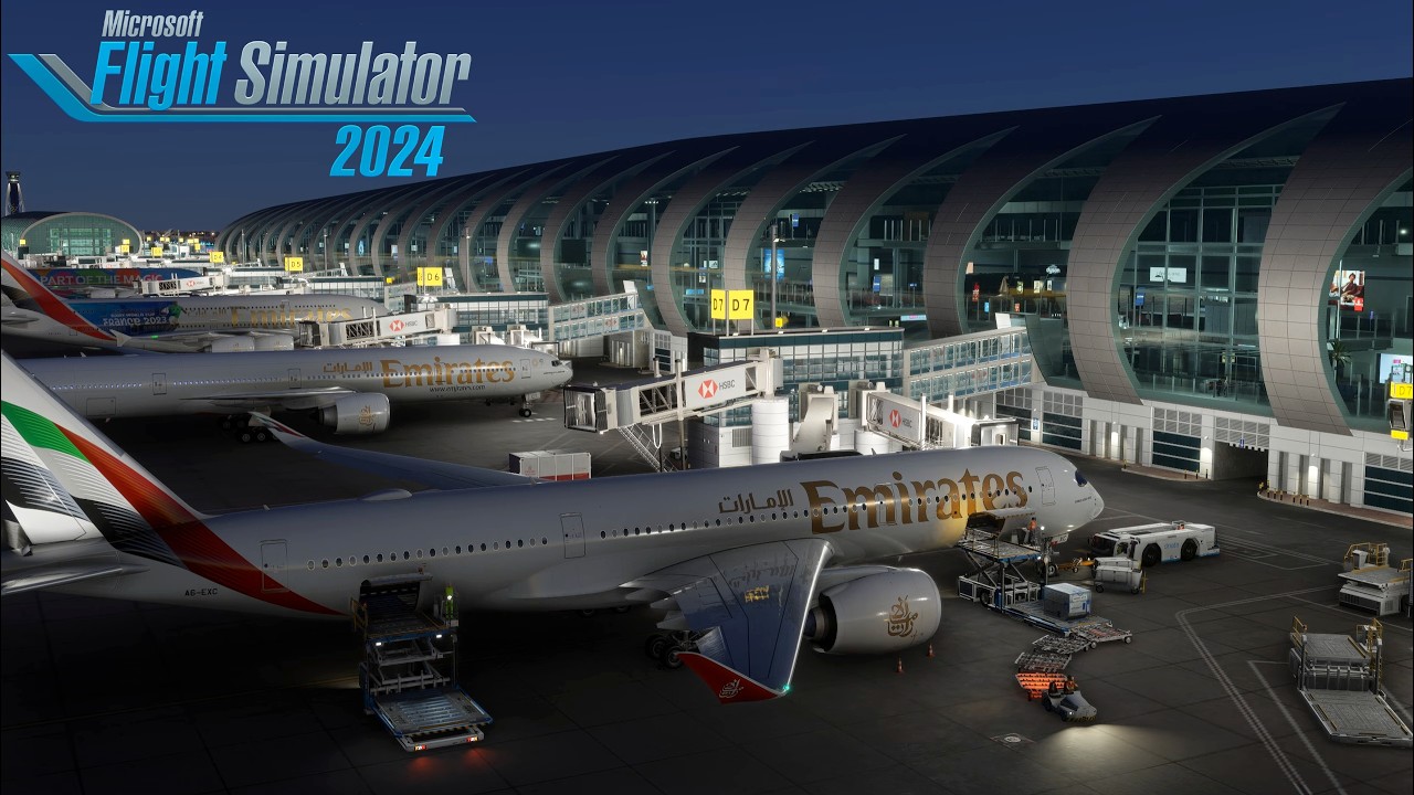 MSFS 2024 | Emirates A350 Full Flight – Dubai to Heathrow 1440p