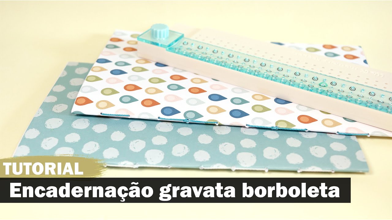 Como fazer encadernação costurada gravata borboleta