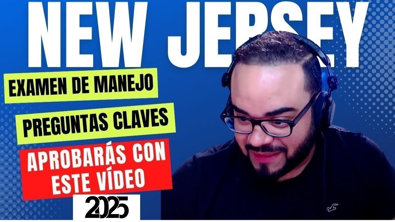 🔴 EXAMEN TEORICO DE MANEJO NEW JERSEY 2024 I Aprobarás con estas preguntas 🔥 🔥 🔥