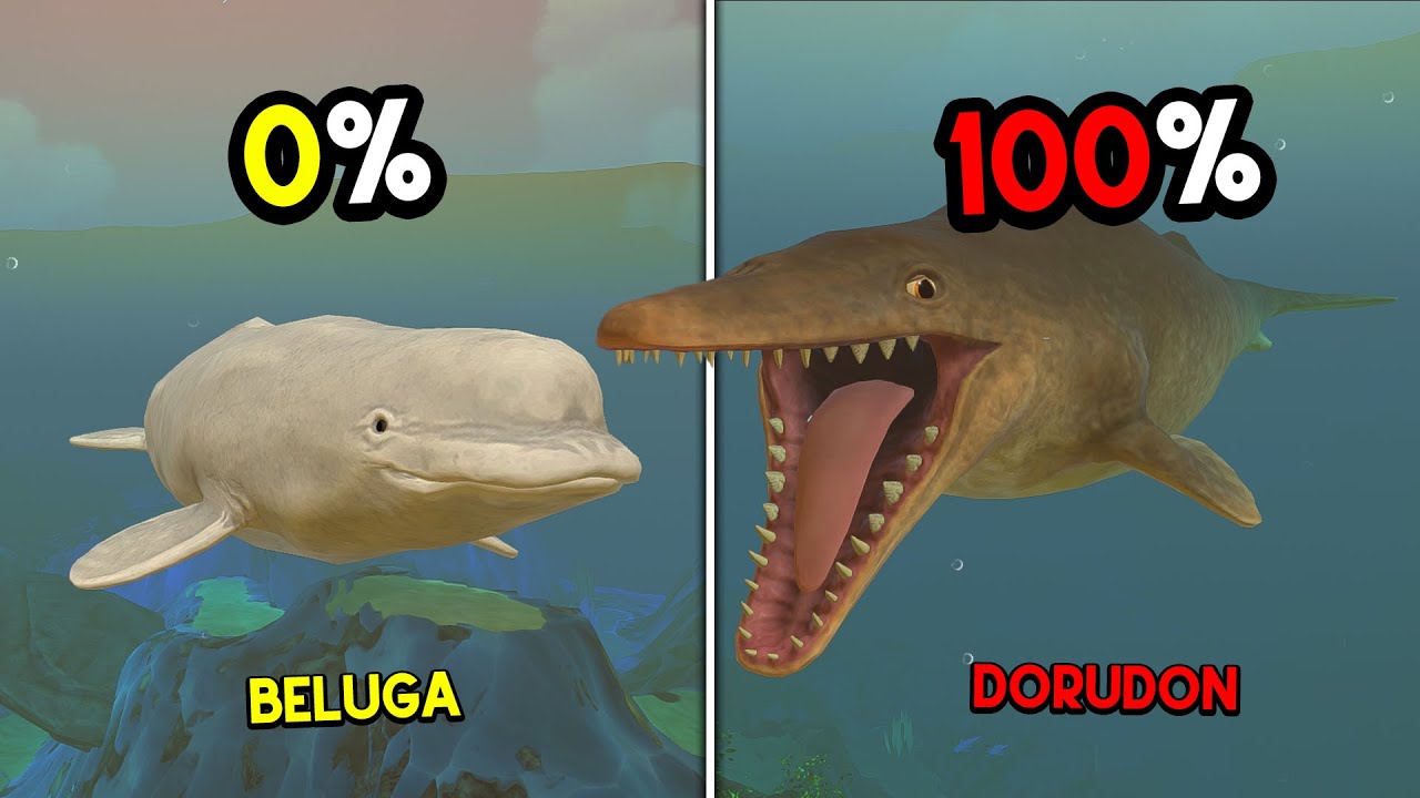Gue Jadi Ikan BELUGA PUTIH Sampai Dapat DORUDON GIGI TOMBAK... Feed And Grow Fish