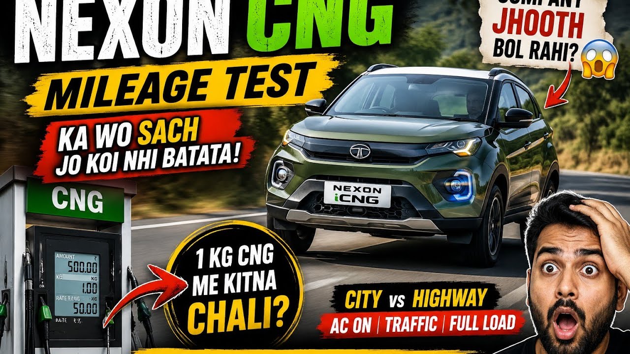 Tata nexon cng milege test | Nexon cng milege test | Nexon cng milege test live