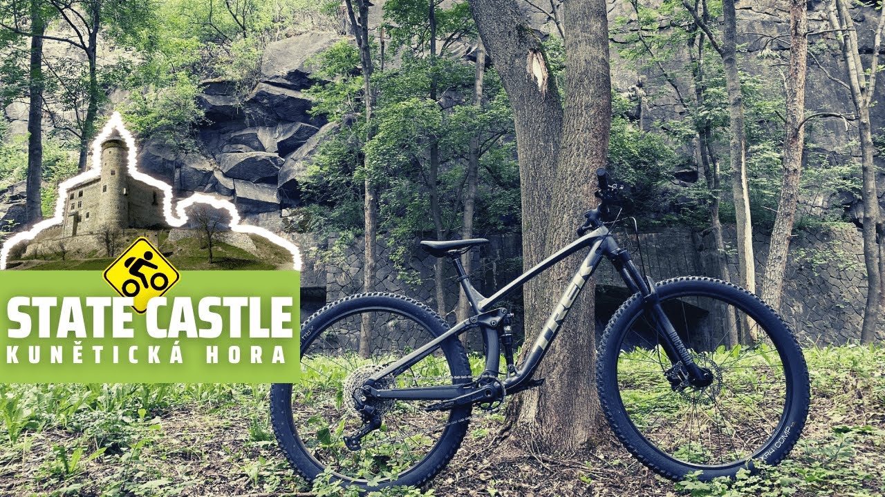 Riding mountain bike trails on TREK Fuel EX 5 | Kunětická hora (Státní hrad) | Czech trails