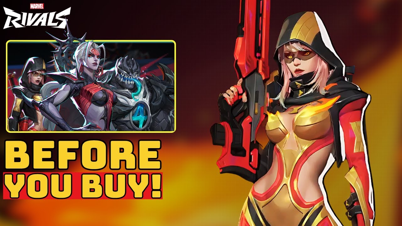 Black Widow Phoenix Widow Skin Showcase | Before You Buy - Marvel Rivals
